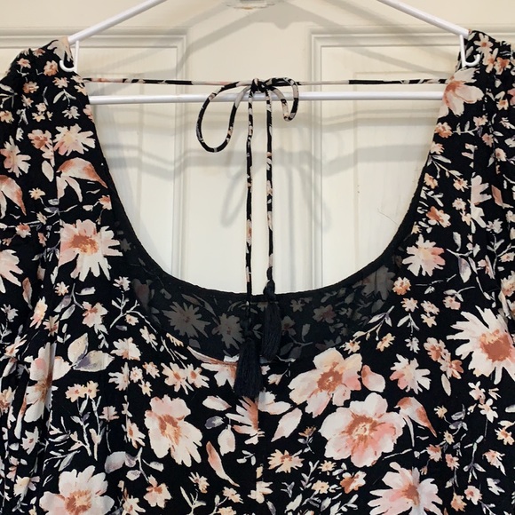 American Eagle 3/4 Sleeve Floral Babydoll Dress - Picture 3 of 3